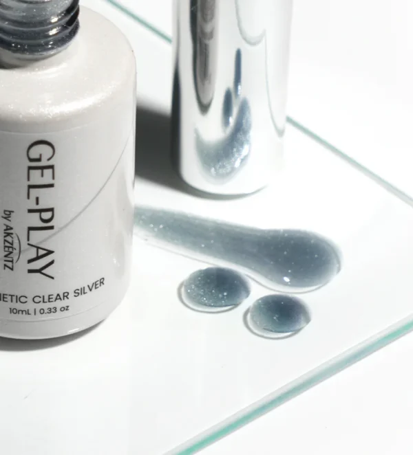 GEL-PLAY MAGNETIC/CAT EYE GEL CLEAR SILVER 10ml - Image 3
